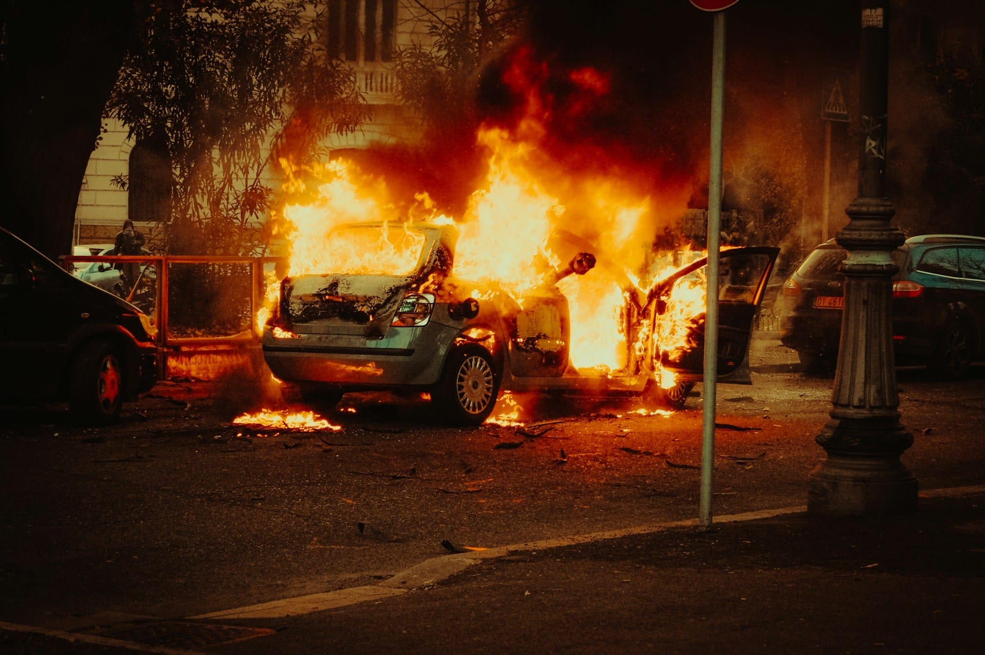 World Cup Bus Burned As Wild Knicks Fans Riot In NYC